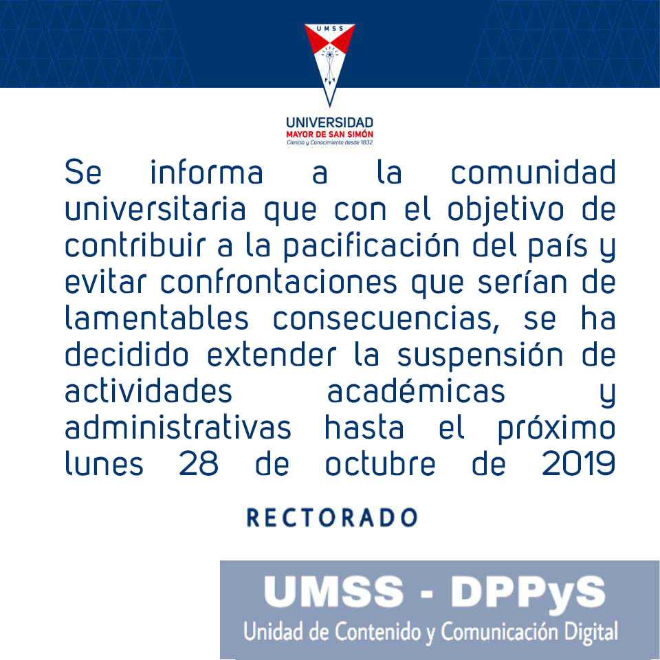 Comunicado 24 de octubre de 2019