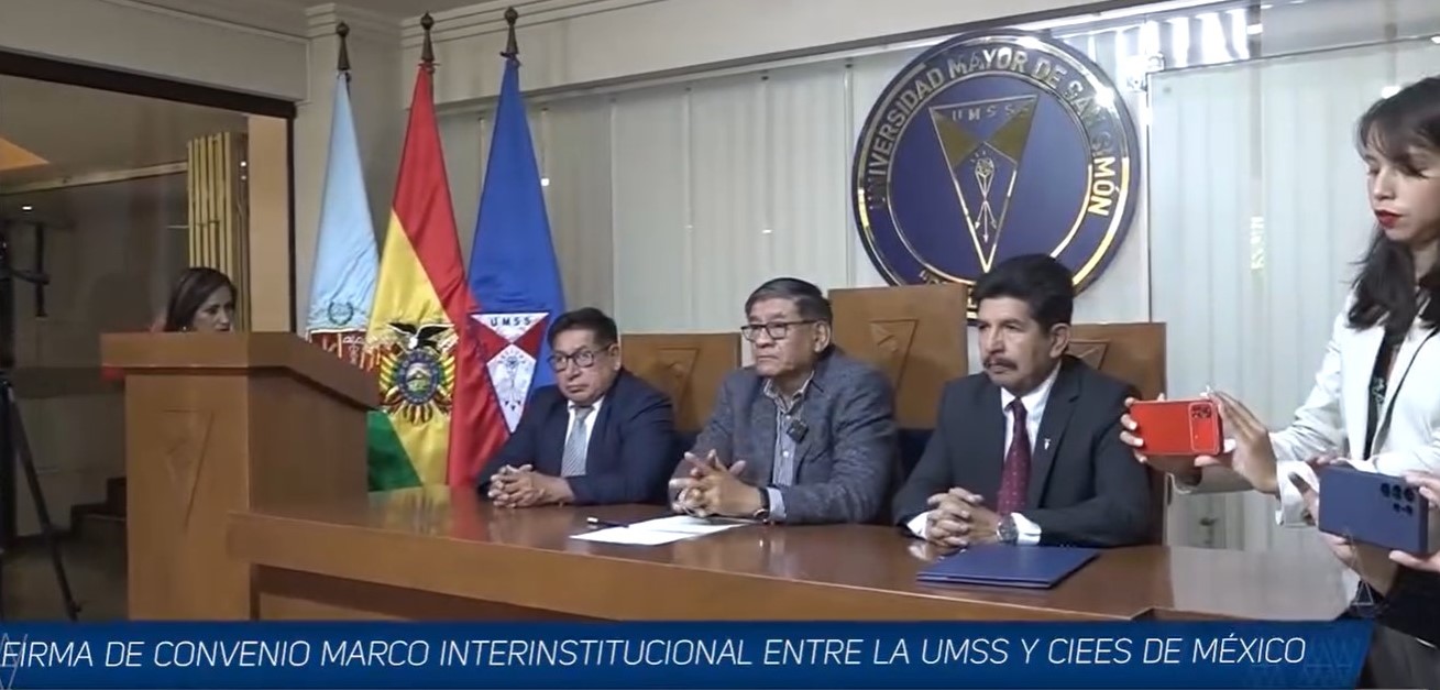 CIEES DE MÉXICO Y LA UMSS FIRMAN CONVENIO PARA PROCESOS DE ACREDITACIÓN A NORTEAMÉRICA Y EUROPA